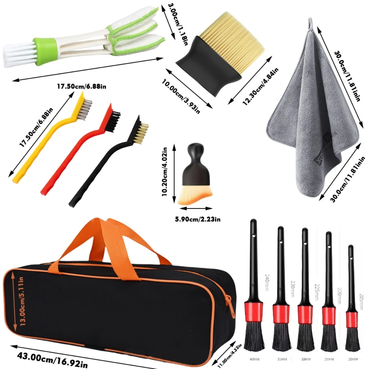1-15 Adet Çok Amaçlı Araç Deta - Dirt Brush Interior incelemesi ve fiyatı