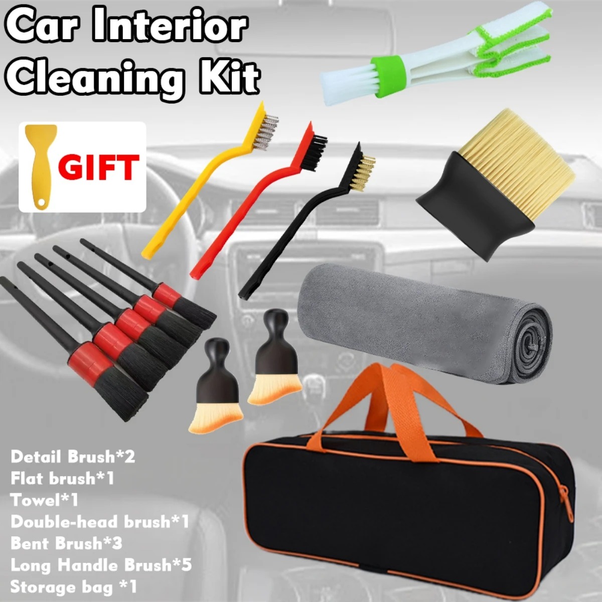 1-15 Parça Araba Temizleme Det - Dirt Brush Interior incelemesi ve fiyatı